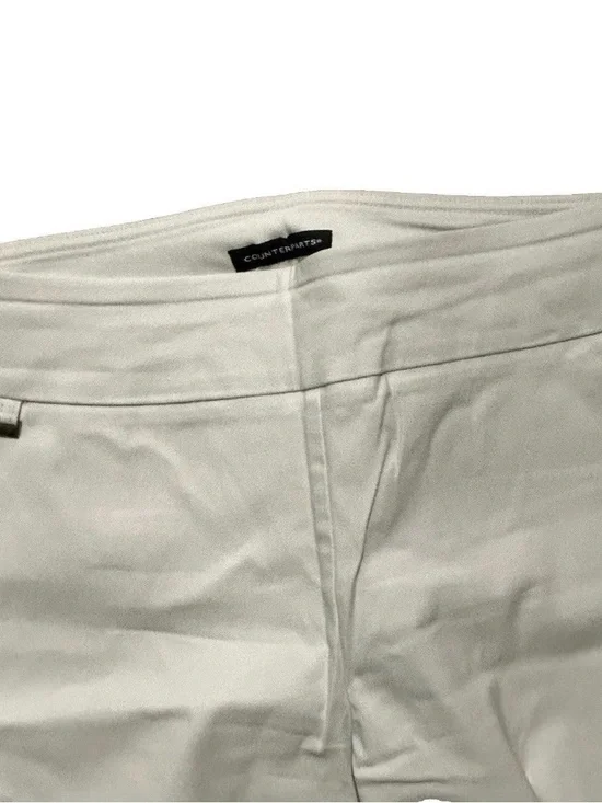 Women’s Counterparts White Pull On Pants Stretch Size 12 - Picture 3 of 4